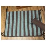 Striped mat with Ties & pillow for hammock Striped mat with Ties & pillow for hammock