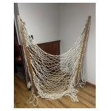 Vtg White Rope Net Hammock Vtg White Rope Net Hammock