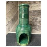 Vtg Green Tabletop Chiminea7×16 Vtg Green Tabletop Chiminea7×16