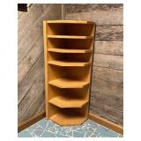 Vtg Wooden Corner Shelf14x12x40 Vtg Wooden Corner Shelf14x12x40