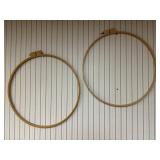 Vtg Wooden Embroidery Hoops23" diameter Vtg Wooden Embroidery Hoops23" diameter