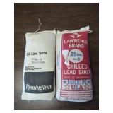 Bags of Remington and Lawrence Shot Bags of Remington and Lawrence Shot