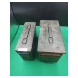 2 Metal Ammo Cans 2 Metal Ammo Cans