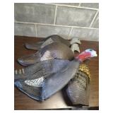 4 Rubber Turkey Decoys 4 Rubber Turkey Decoys