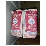 (2) 25 lb Bags Lawrence No. 6 Shot (2) 25 lb Bags Lawrence No. 6 Shot