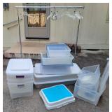 Rolling Garment Rack and Storage Bins Rolling Garment Rack and Storage Bins