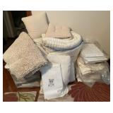 Various Linens, Curtains, Rugs, & Blankets. Various Linens, Curtains, Rugs, & Blankets.