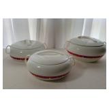 Three Insulated Serving Bowls Three Insulated Serving Bowls