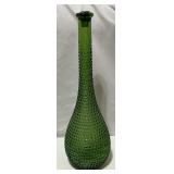VTG Empoli Emerald Green Diamond Cut Genie Bottle VTG Empoli Emerald Green Diamond Cut Genie Bottle