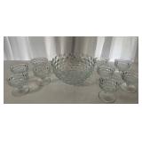 Fostoria Dessert Set with Serving Bowl Fostoria Dessert Set with Serving Bowl