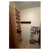 2 Peg Boards W/Contents & Wooden Handmade Shelf 2 Peg Boards W/Contents & Wooden Handmade Shelf