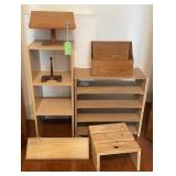 Solid Oak Tabletop Miniature Lectern / Cook Book Solid Oak Tabletop Miniature Lectern / Cook Book