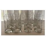 12 Libbey Reno Style Patterned Tumbler Glasses 12 Libbey Reno Style Patterned Tumbler Glasses