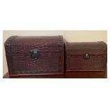 2 Decorative Nesting Storage Chest 2 Decorative Nesting Storage Chest