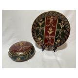 Andrea by Sadek Chinoiserie Round Dresser Box Andrea by Sadek Chinoiserie Round Dresser Box