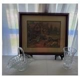 Framed Artwork with Basket and Vase Set Framed Artwork with Basket and Vase Set