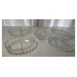 Fostoria Triple Divided Serving Dishes Set Fostoria Triple Divided Serving Dishes Set