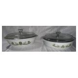 2 vintage Glassbake Ovenware-1 QT. White Milk 2 vintage Glassbake Ovenware-1 QT. White Milk
