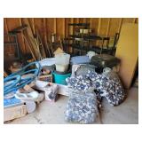 Storage Shed Lot With Outdoor Items Storage Shed Lot With Outdoor Items