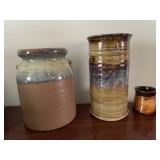 Harris Potteries Terracotta Crock-7.5" Tall, Harris Potteries Terracotta Crock-7.5" Tall,