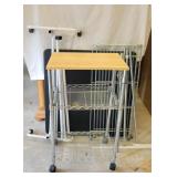 Rolling Cart With Wood Top Rolling Cart With Wood Top