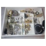 Costume Jewelry Lot in Tray Costume Jewelry Lot in Tray