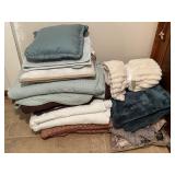 Various Blankets, Curtains, & Pillows Various Blankets, Curtains, & Pillows