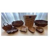 8 Vintage MCM Playing Card Wood Bowl Set-Spade 8 Vintage MCM Playing Card Wood Bowl Set-Spade