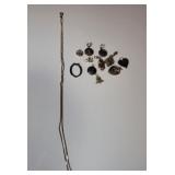 Sterling Silver Chain with Charms Sterling Silver Chain with Charms