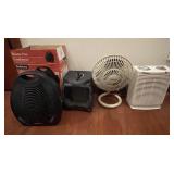 4 Table Top Heaters and Fans-Please see photos 4 Table Top Heaters and Fans-Please see photos