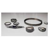 Sterling Silver Jewelry Lot, 41g Sterling Silver Jewelry Lot, 41g