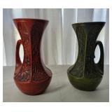 McCoy 1-Handle Vases, 8.75´´ McCoy 1-Handle Vases, 8.75´´