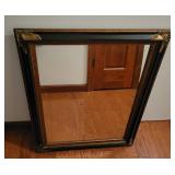 Rectangular Black and Gold Wall Mirror Rectangular Black and Gold Wall Mirror