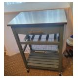 Rolling Kitchen Cart With Metal Top Rolling Kitchen Cart With Metal Top