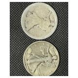 2 Walking Liberty Half Dollars-See Photos 2 Walking Liberty Half Dollars-See Photos