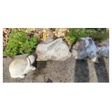 Three Stone Garden Sculptures Three Stone Garden Sculptures