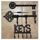 3 Cast Iron Wall Hanging Key Holders 3 Cast Iron Wall Hanging Key Holders