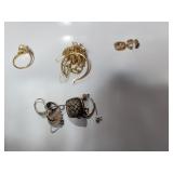 Gold and Sterling Scrap Lot Gold and Sterling Scrap Lot