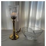 Lenox Crystal Bowl and Lamp Set Lenox Crystal Bowl and Lamp Set