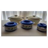 Five Thermal Serving Containers Five Thermal Serving Containers