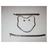 Sterling Silver Necklace and Bracelets Sterling Silver Necklace and Bracelets