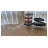 Pyrex Clear Glass Mixing Bowl 11.5" Diameter, Cont Pyrex Clear Glass Mixing Bowl 11.5" Diameter, Cont