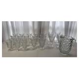 Fostoria Glass Beverage Set with Pitcher Fostoria Glass Beverage Set with Pitcher