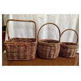 3 Decorative Baskets-Cont., 3 Decorative Baskets-Cont.,