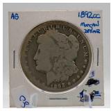 1892 Morgan Silver Dollar