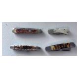 Lot of 4 Pocket Knives