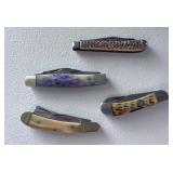 Lot of 4 Pocket Knives