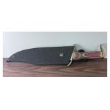 Frost Cutlery Steel Bowie Knife and Nylon Sheath