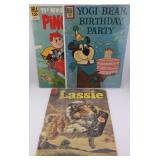 3pc Dell Comics- Yogi, Lassie+