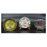 3 Vtg. Small Decorative Plates